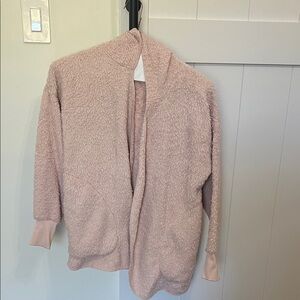 Cozy Pink Fleece Cardigan